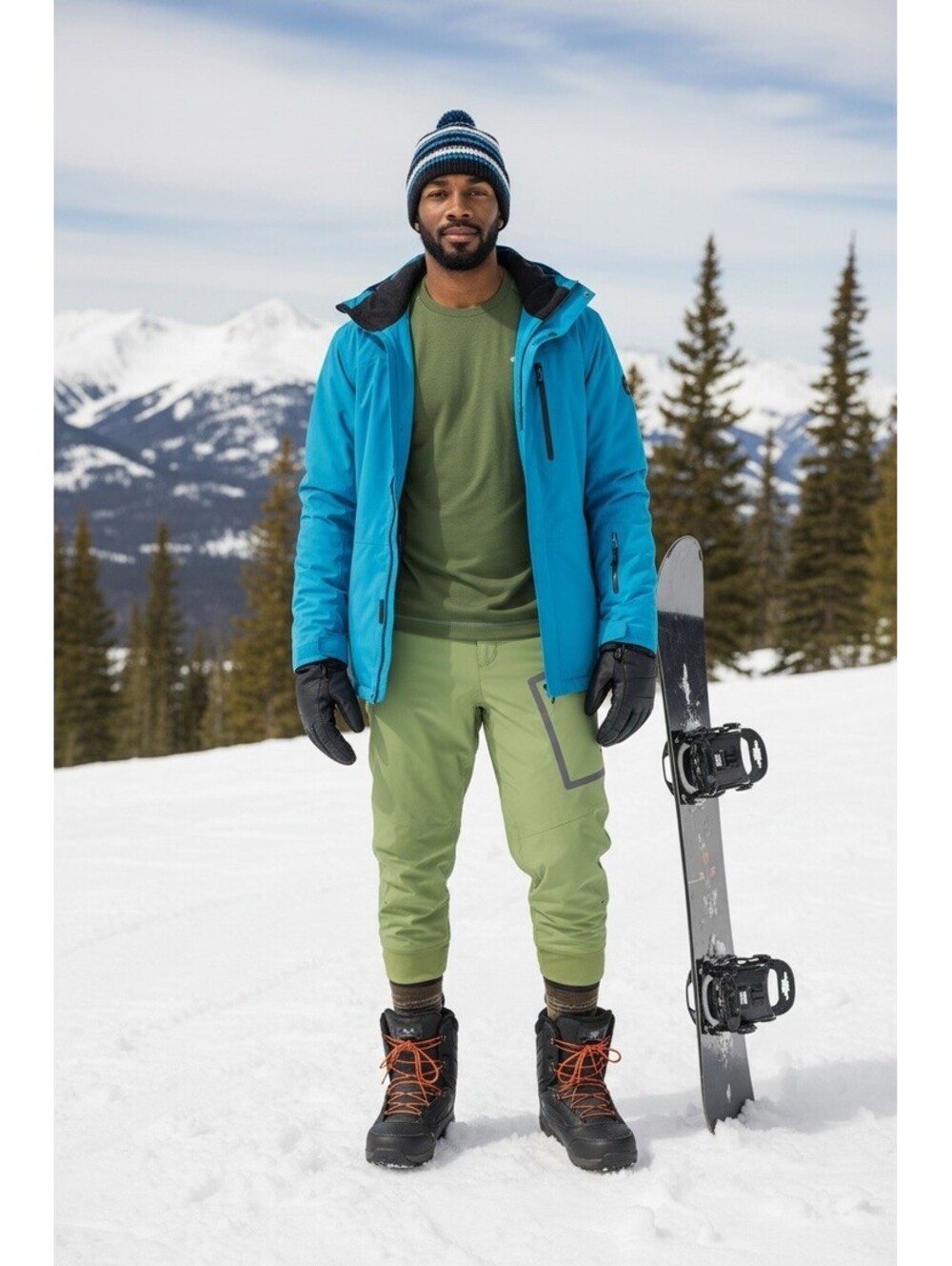 $199 Stio Men’s Fernos Insulated Knicker NEW Green  Ski Snowboarding Size XXL